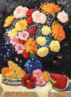 Peonies, Pears and Roses - Ron Allen Cheek