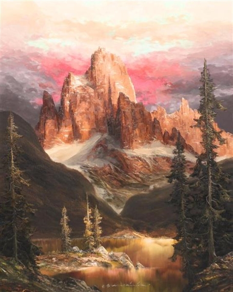 Mountain Scene by Heinz Munnich