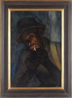 Man Lighting a Cigarette - Julien Binford