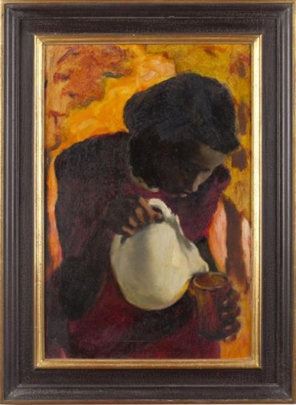 Woman with Pitcher by Julien Binford, circa 1940
