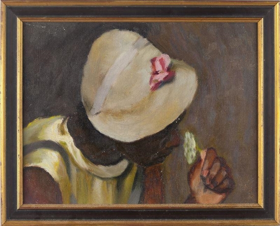 Woman with Flower by Julien Binford, circa 1940