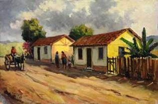 Donkey Cart by Alcides Navajas, 1989