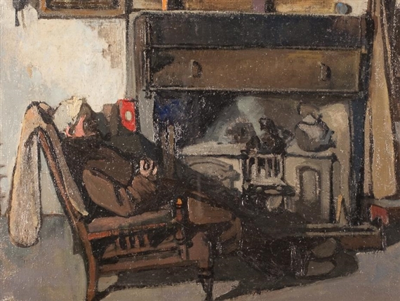 BY THE FIRESIDE by Joan Kathleen Hardy Eardley