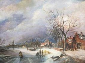 Winter Scene by Cornelis Jonson van Ceulen the Younger