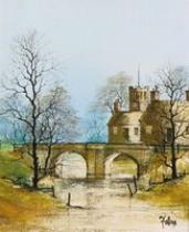 Bridge across the river by Ron Folland