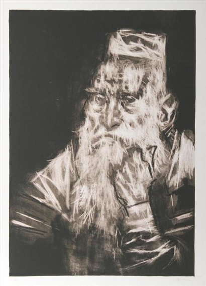 Jack Levine | Rabbi in White (Circa 1975) | MutualArt