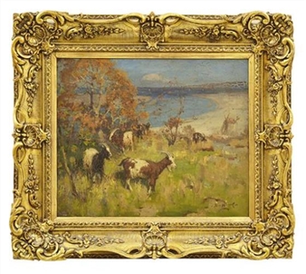 Landscape with Goats - John Reid Murray