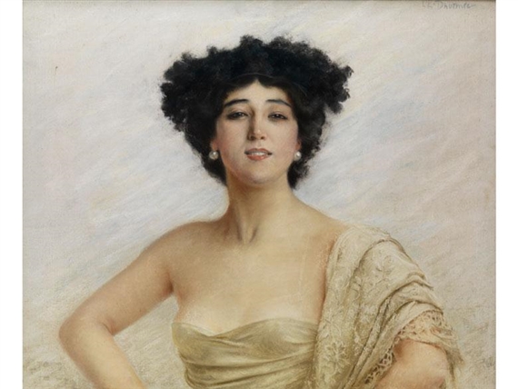 la bella otero by Lucien Lévy-Dhurmer