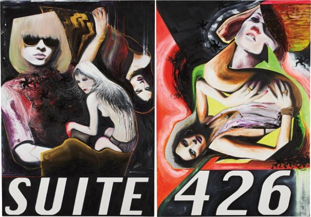 Artwork by Kirsten Glass, Suite 426, Made of diptych: oil on canvas