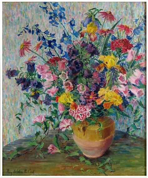 Still-life, vase of flowers by Mary Nicholena MacCord