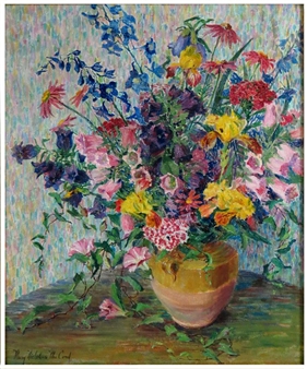 Still-life, vase of flowers - Mary Nicholena MacCord