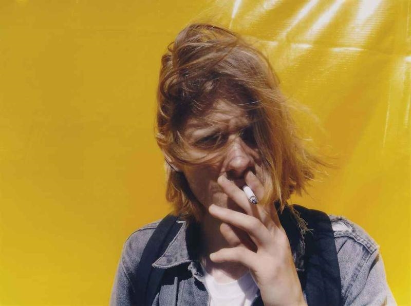 Artwork by Slater Bradley, Yellow Doppelganger, Made of c-print face-mounted to plexiglas