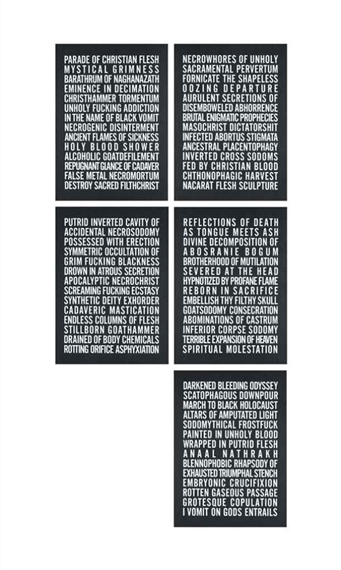POEMS XIV by Steven Shearer, 2006