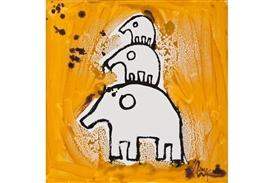 Solo exhibition of new paintings and sculpture by acclaimed Lebanese artist opens at Ayyam Gallery