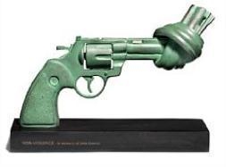 Non Violence - In memory of John Lennon by Carl Fredrik Reuterswärd