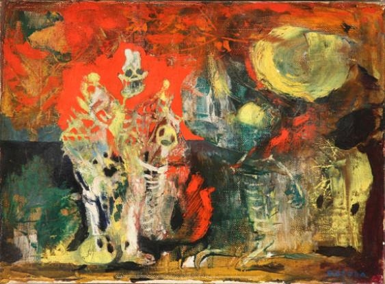 Abstract Still Life by Endre Rozsda, 1959