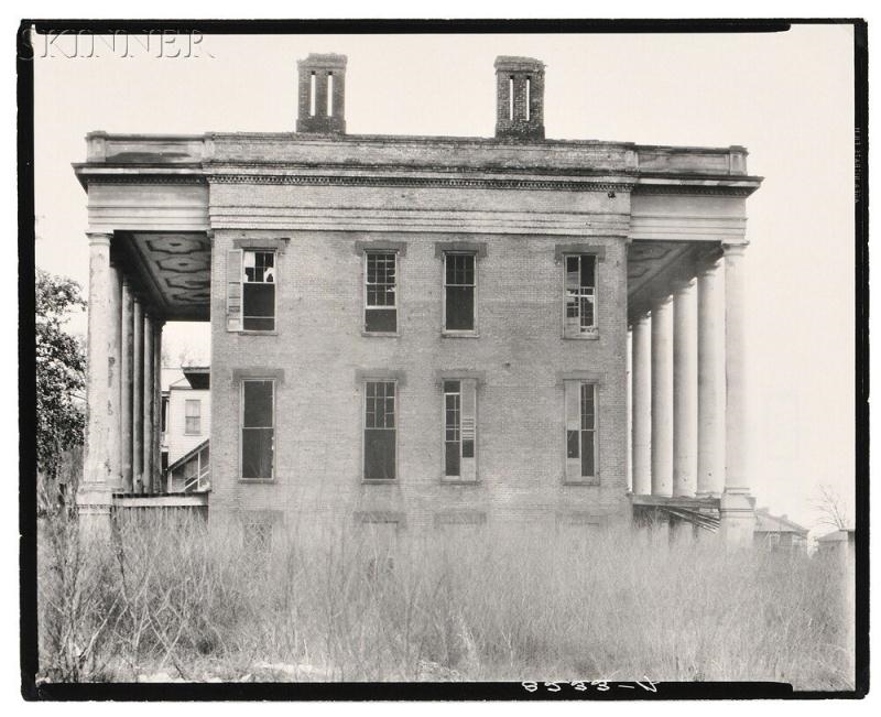 Two Different Views: Abandoned Anti-Bellum Plantation House, Vicksburg, Mississippi by Walker Evans, 1936