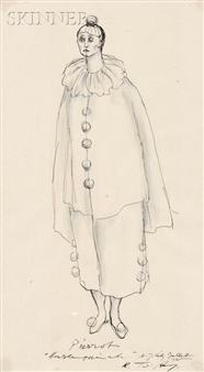Pierrot/A Costume Design for Harlequinade - Rouben Ter-Arutunian