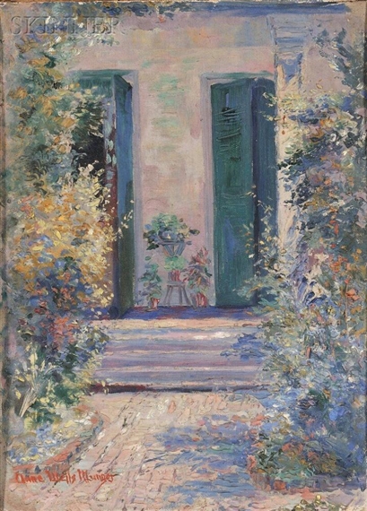 View of a Doorway, Possibly New Orleans by Anne Wells Munger