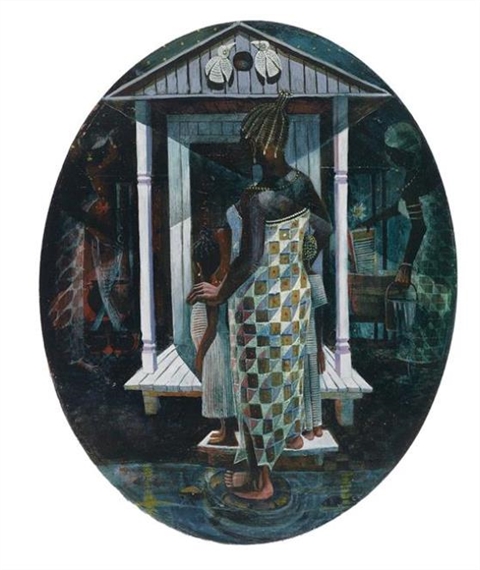 The Doorway by John Biggers, 1989