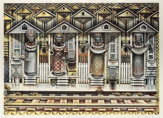 Four Seasons by John Biggers, 1990