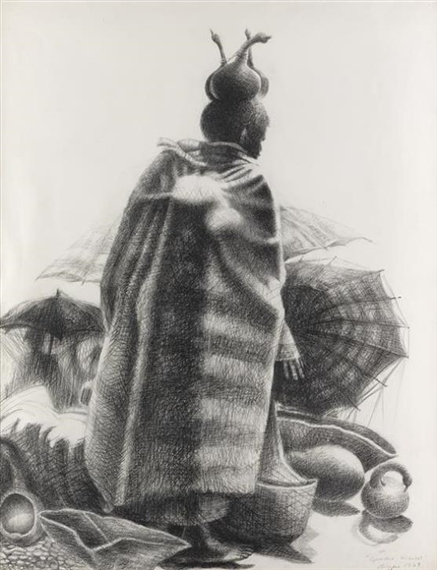 Gondor Market by John Biggers, 1969