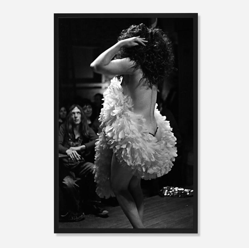 Nan Goldin | Colette naked with a white boa, The Other Side, Boston (1973) | MutualArt