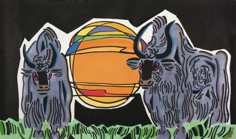 Li Fuyuan | TWO CATTLES | MutualArt