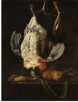 STILL LIFE WITH GAME - Hendrik de Fromantiou