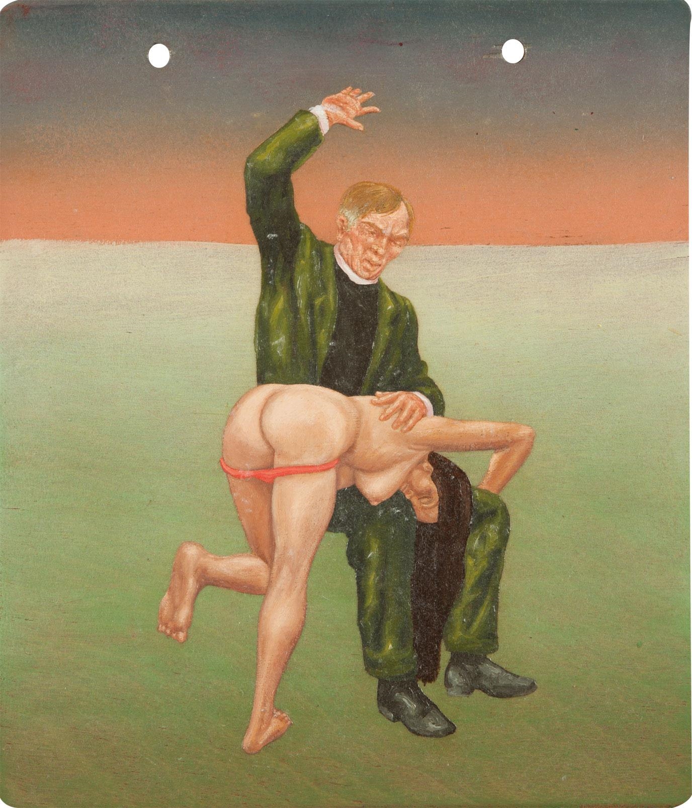 Artwork by Roger Boyce, Redemption of the Pagans; An Allegory, Made of oil on board