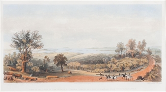 Four Views of Early Auckland - View of Auckland, New Zealand from the Lake on the North Shore; View of Auckland, New Zealand fro - Frederick Rice Stack