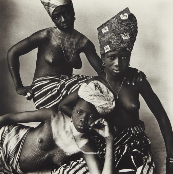 Three Dahomey Girls, One Reclining