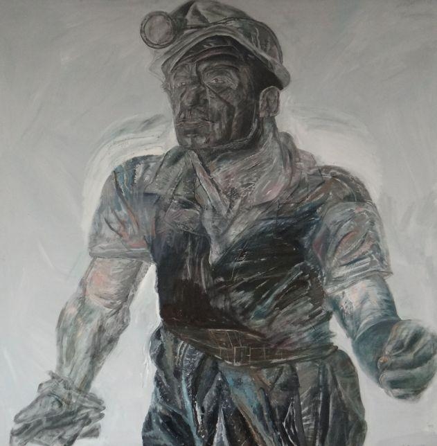 Jack Crabtree standing portrait of a transferstation attendant (1983