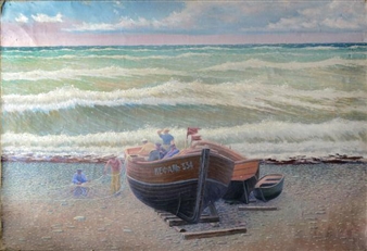 Fishermen from the Longboat (Mullet 334) - Yuri Aleksandrovich Merkulov