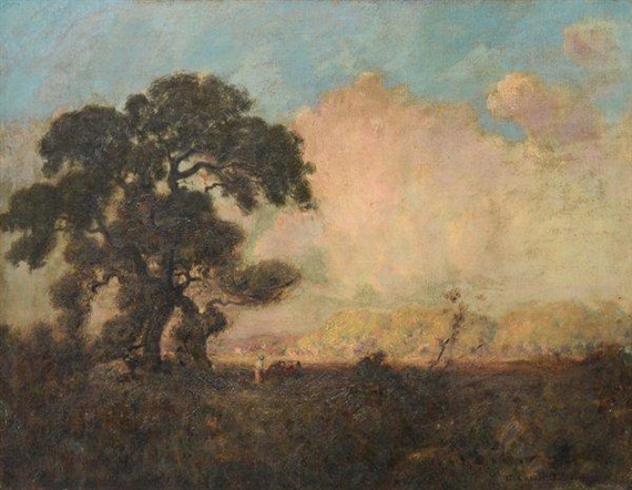 Golden Evening (Possibly Monterey, CA) by Charles Chapel Judson