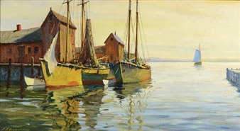 A Gloucester Dock - John J. Enright