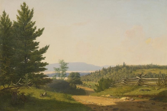 Road Scenery Near Lake George by Sanford Robinson Gifford, 1849