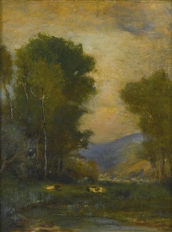 Inness George | Sunrise in the Apple Orchard (Circa 1892) | MutualArt