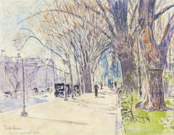 Lafayette Park, Washington, D.c. by Childe Hassam, 1926
