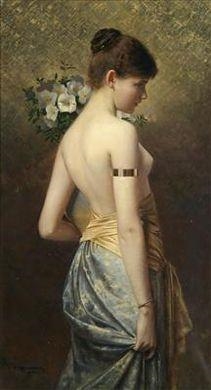 Young Beauty by Max Nonnenbruch, 1892