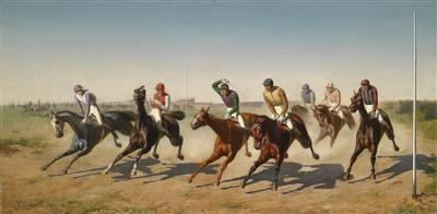 Race Day In The Freudenau by Carl Rudolf Huber