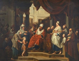 Moïse présenté à Pharaon - Pierre Joseph Verhaegen