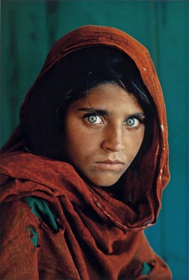 Afghan Girl by Steve McCurry, 1985; printed 2002