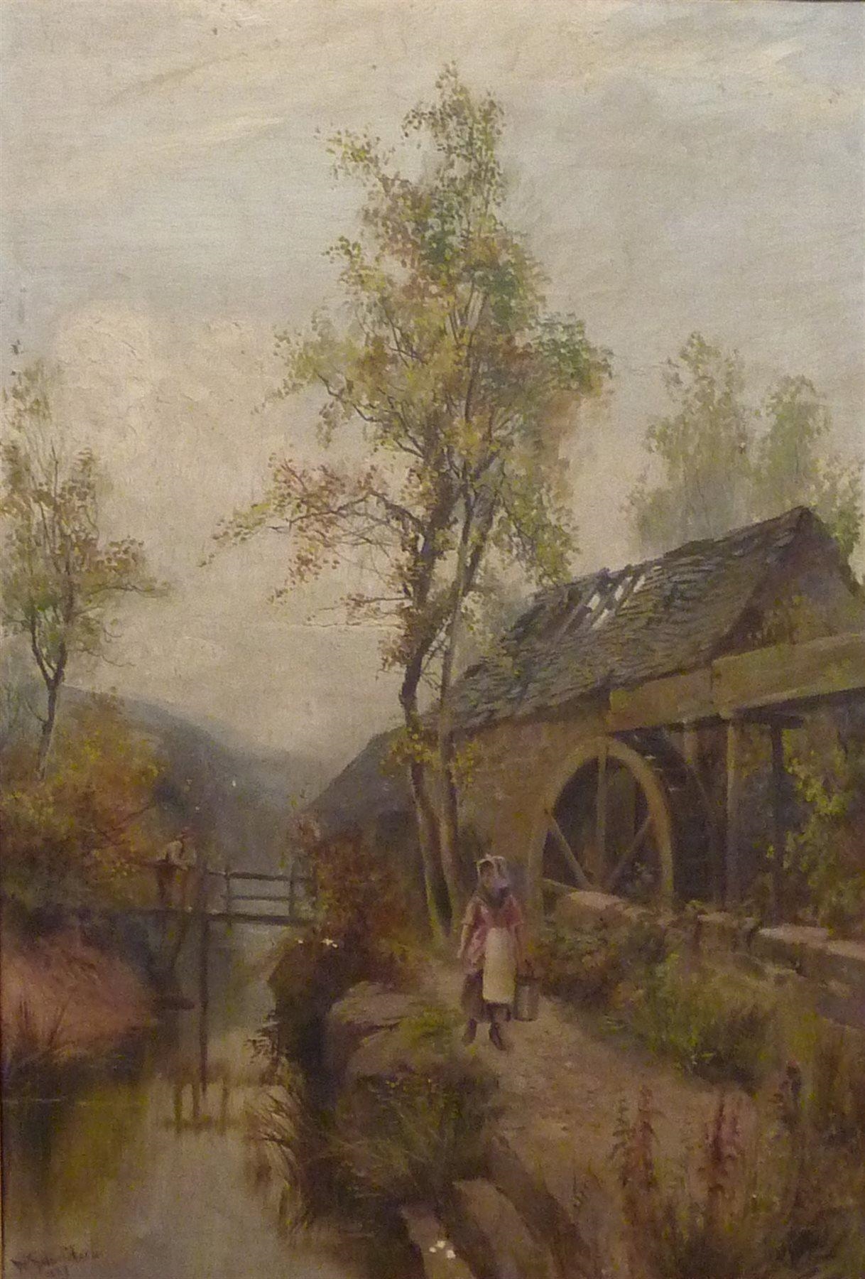William Gilbert Foster | 2 Works : Figures by the Riverside (1887 ...
