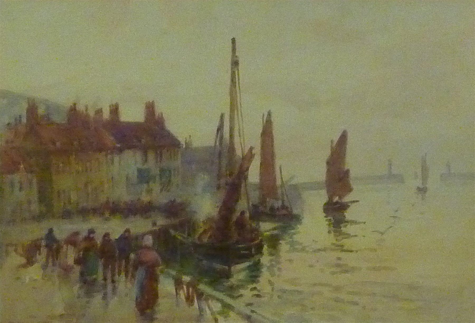 Frank Rousse | Fishing Boats in Whitby Harbour | MutualArt