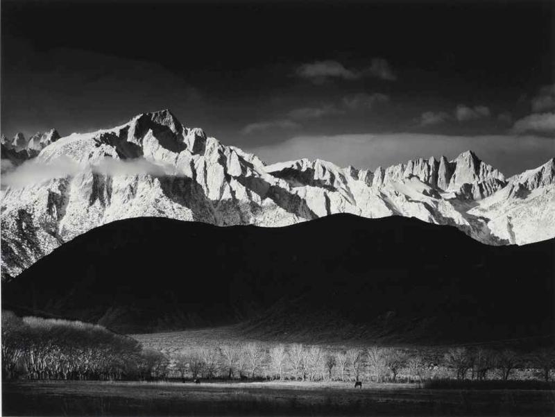 Tirage Photo Ansel Adams – Mount Williamson, Sierra Nevada 1945 – Édition Limitée 24x17 Cm