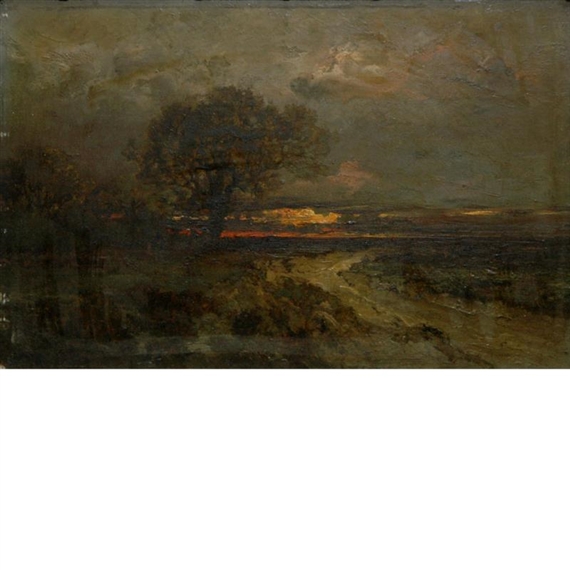 Alexandre René Véron | Sunset Landscape | MutualArt