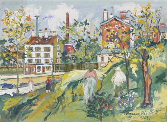 Menilmontant by Maurice Utrillo, 1923