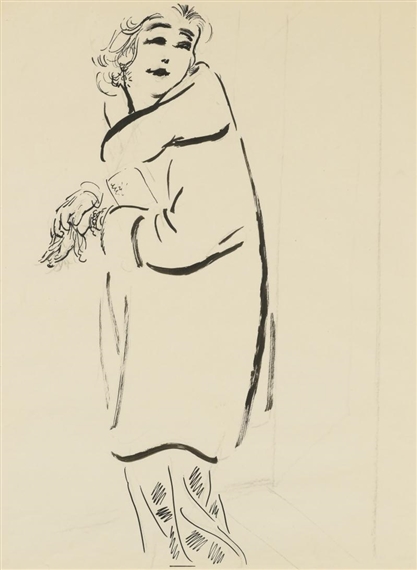 Woman in an Evening Gown by George Grosz, 1937