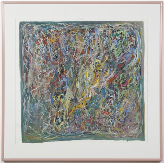 Joe Reno | Untitled abstract painting from the Mystique series (1998 ...